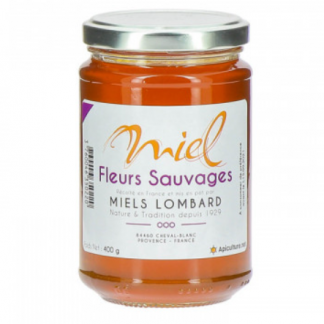 pot de miel de fleurs sauvages