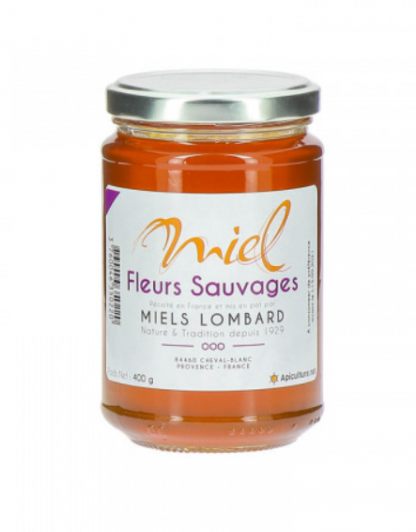 pot de miel de fleurs sauvages